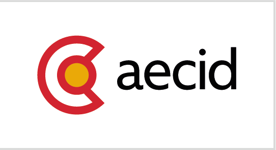 Logo de AECID, lleva a la página de AECID se abre en otra pestaña